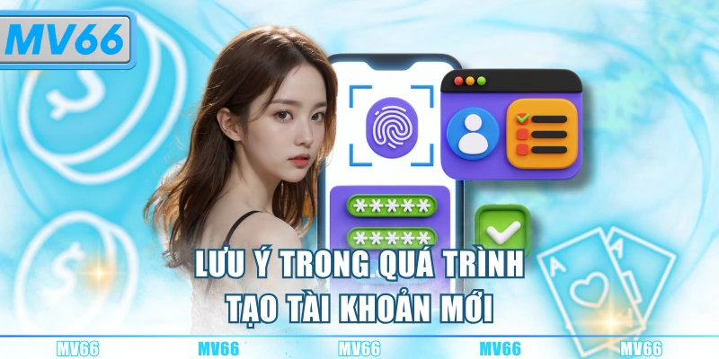 Lưu ý trong quá trình tạo tài khoản mới